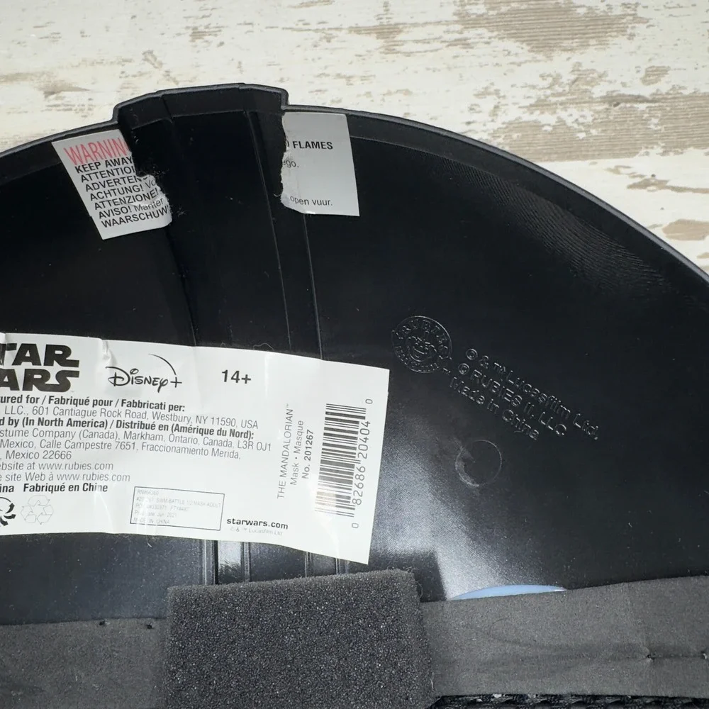 Disney Star Wars Mandalorian Child Face Mask Halloween‎ Costume Age 14+